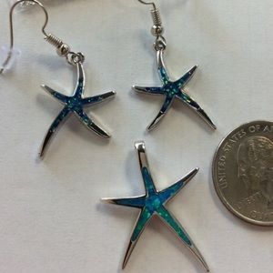 NWOT 925 Fire  Opal Set